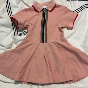 Burberry London girls pink dress polo size 3 toddler